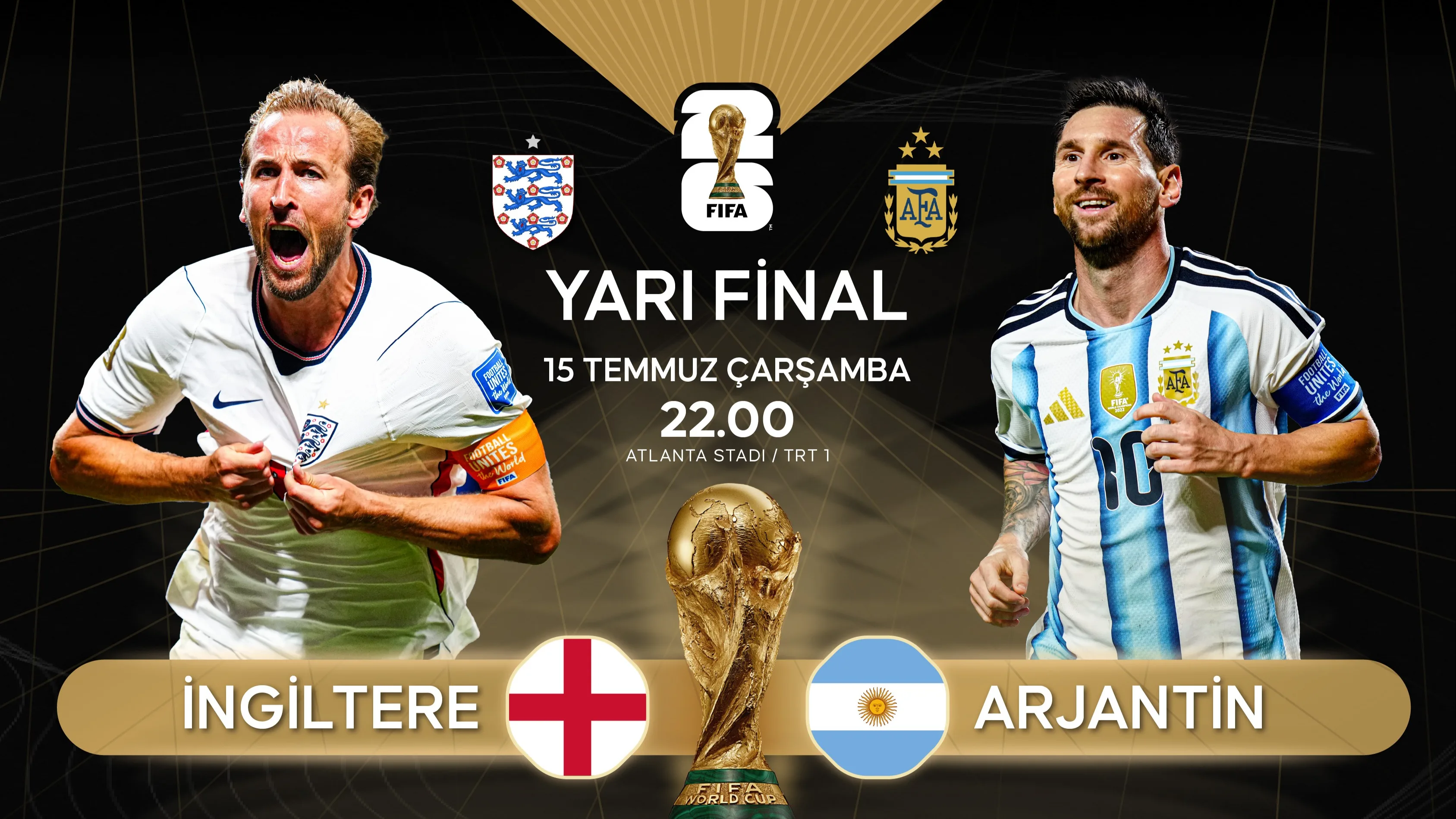 Messi mi, Kane mi? İngiltere ve Arjantin yarı finalde karşı karşıya
