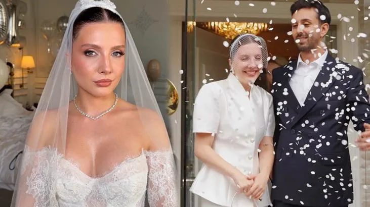 'Selena'nın Nazlı'sı Dilara Kurtulmuş evlendi! İşte nikahtan ilk kareler