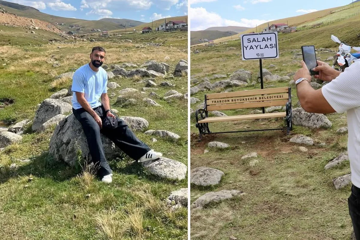 Salah'ın ziyaret ettiği Kurtdere Yaylası'nda bank ve tabelanın çalındığı iddia edildi